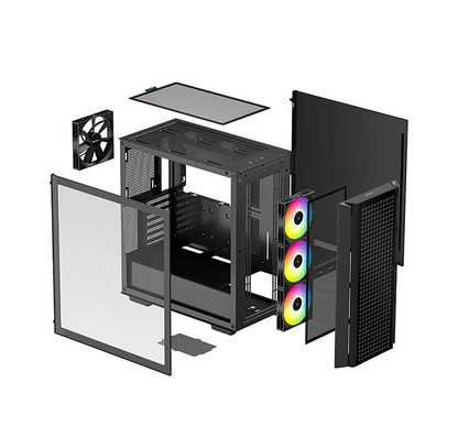 CASE DEEPCOOL CG540 ARGB MID TOWER BLACK