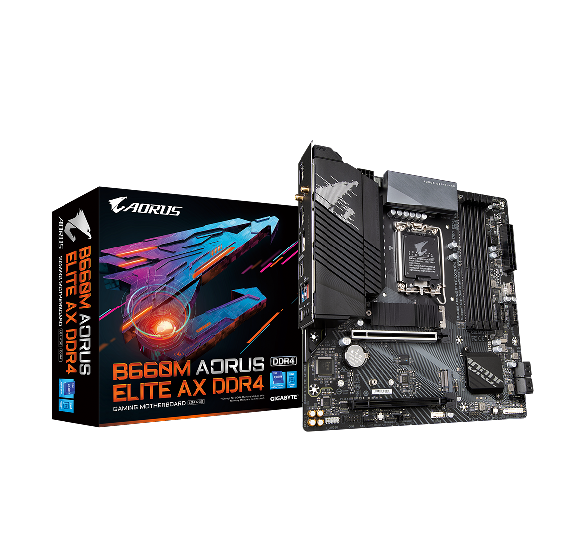 Motherboard Gigabyte B660M AORUS ELITE AX DDR4, LGA1700