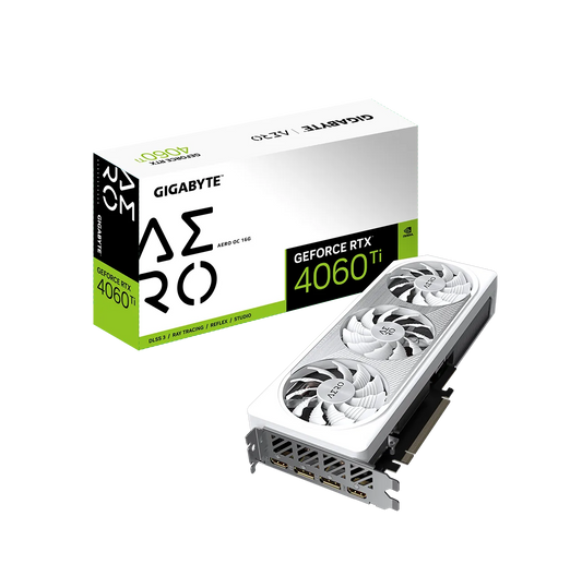 Tarjeta de video Gigabyte GeForce RTX 4060 Ti AERO OC 16GB GDDR6