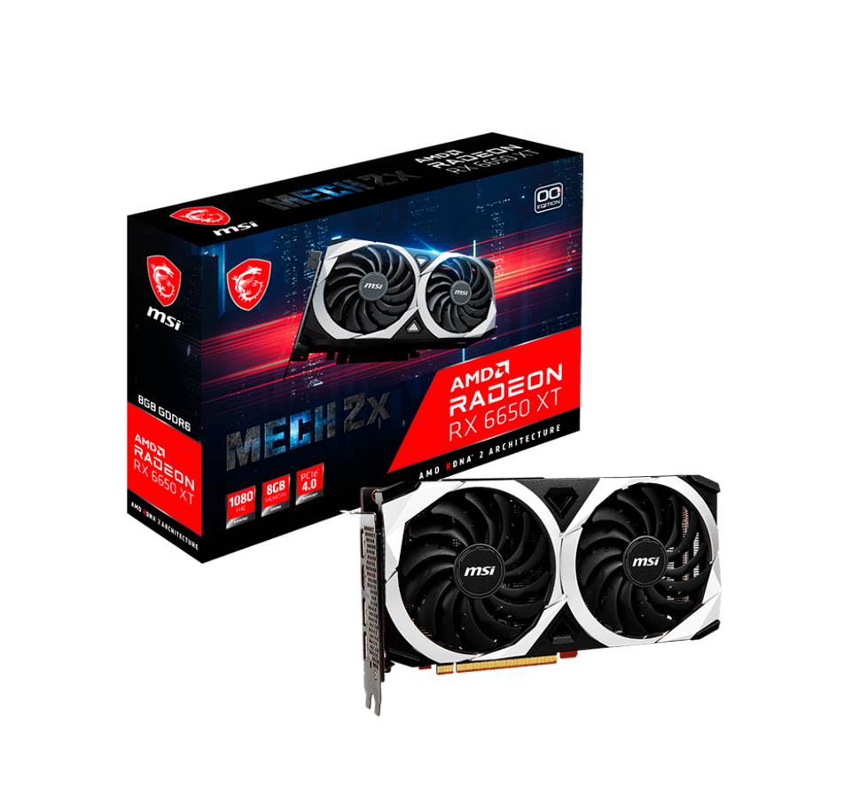 Tarjeta de video MSI Radeon RX 6650 XT MECH 2X 8G OC