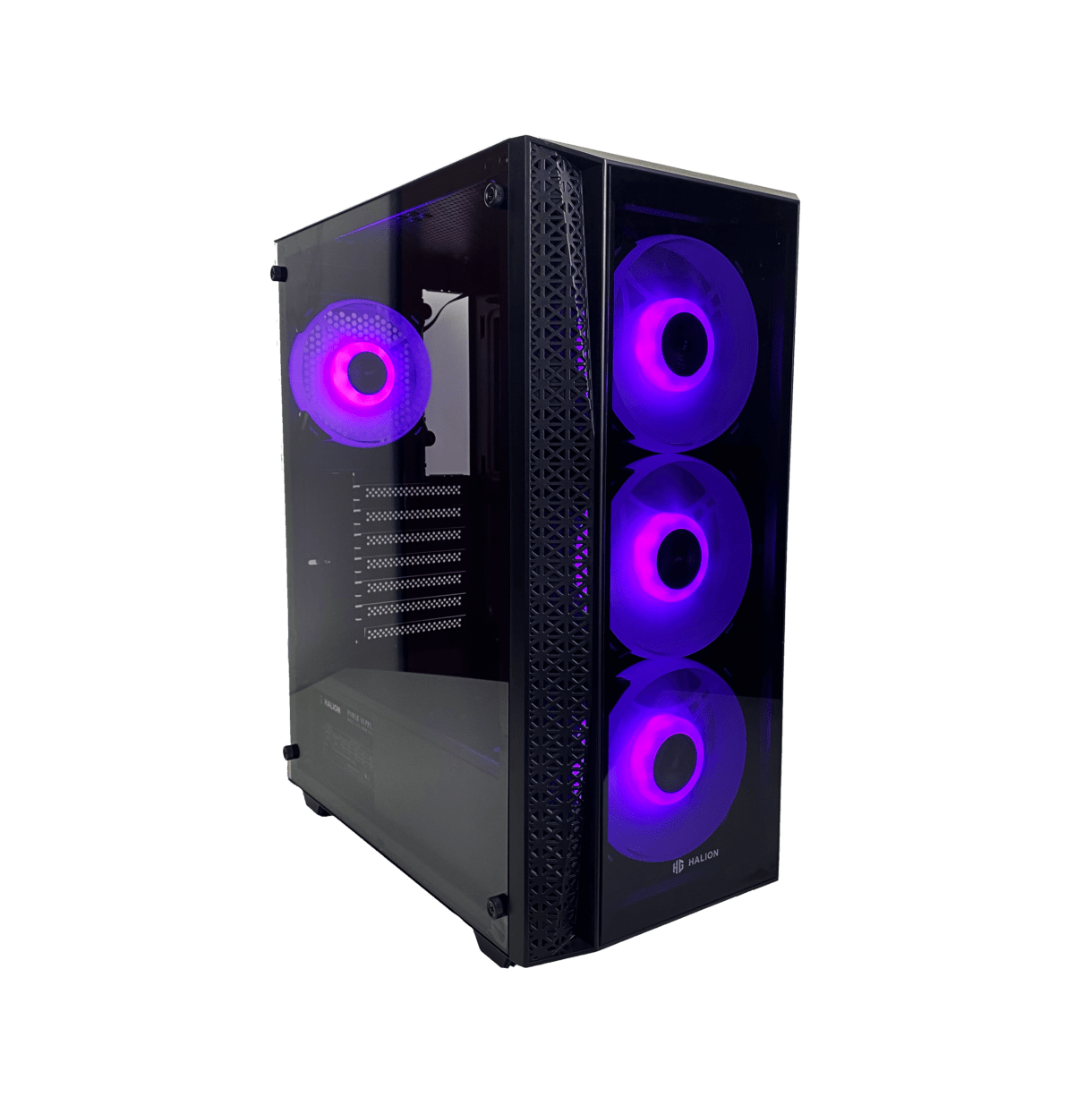 CASE GAMER HALION TORNADO E06 NEGRO 4 FAN RGB C/FUENTE REAL 600W