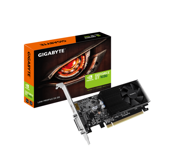 Tarjeta de video Gigabyte D4 GT 1030 2GB DDR4, Low ProFile