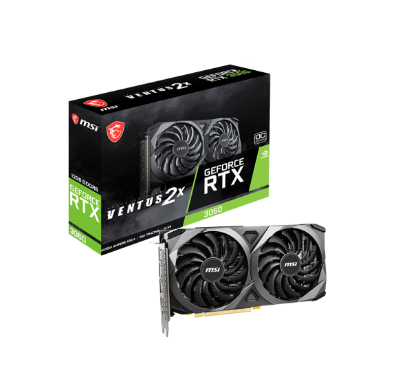 Tarjeta de video MSI GeForce RTX 3060 VENTUS 2X 12G OC