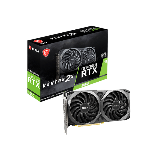 Tarjeta de video MSI GeForce RTX 3060 VENTUS 2X 12G OC