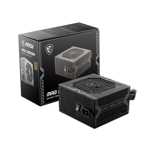 Fuente de poder MSI MAG A550BN 550W 80 Plus Bronze