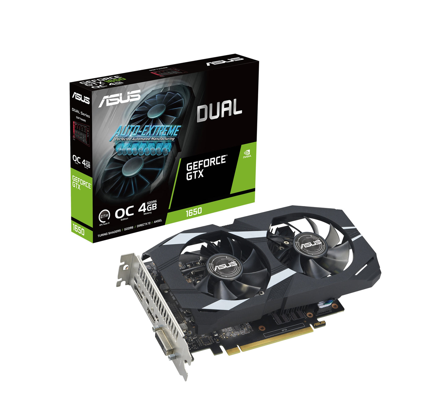 Tarjeta de video ASUS Dual GeForce GTX 1650 OC Edition 4GB GDDR6