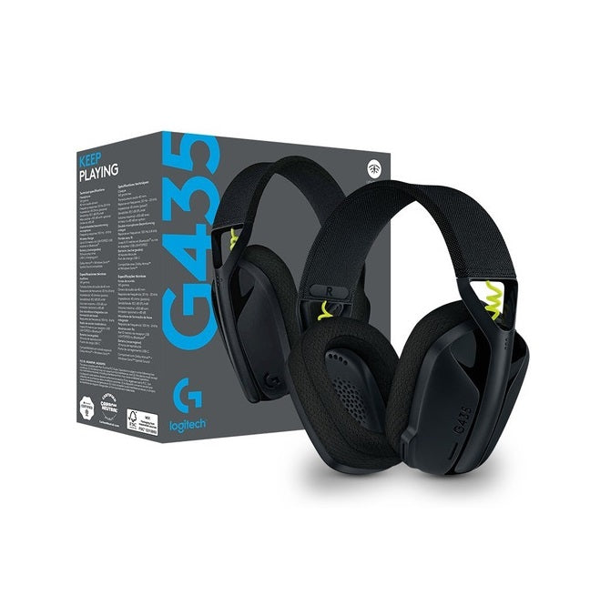 AURICULAR GAMING LOGITECH G435 INALAMBRICO LIGHTSPEED BLACK