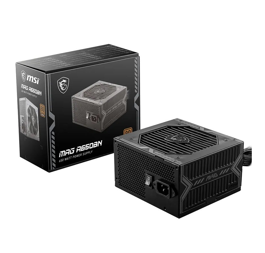 Fuente de poder MSI MAG A650BN 650W 80 PLUS Bronze