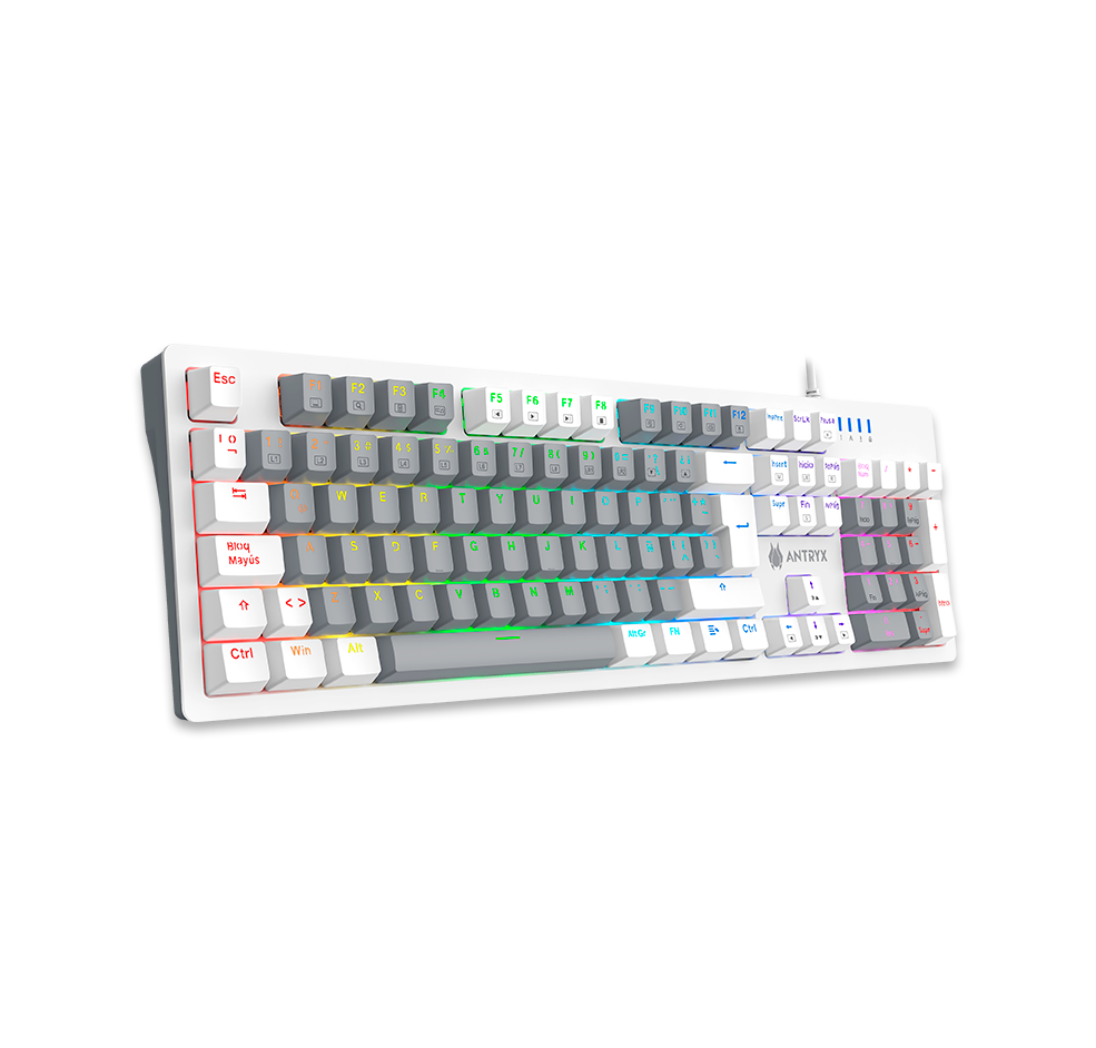 TECLADO MECANICO ANTRYX MK860L WHITE