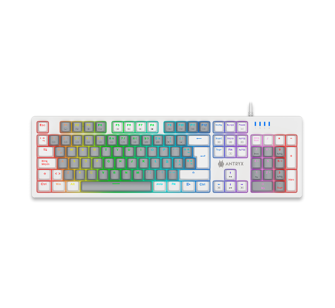 TECLADO MECANICO ANTRYX MK860L WHITE