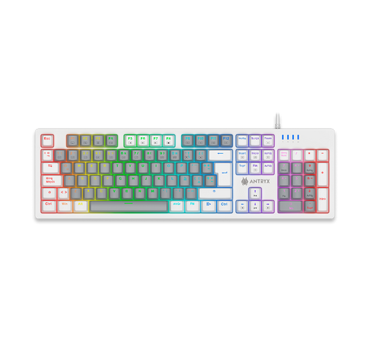 TECLADO MECANICO ANTRYX MK860L WHITE