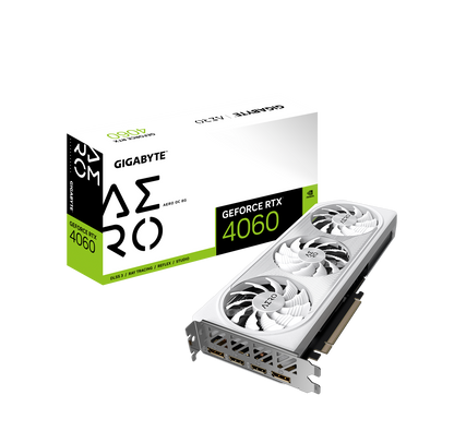 Tarjeta de video Gigabyte GeForce RTX 4060 AERO OC 8GB GDDR6