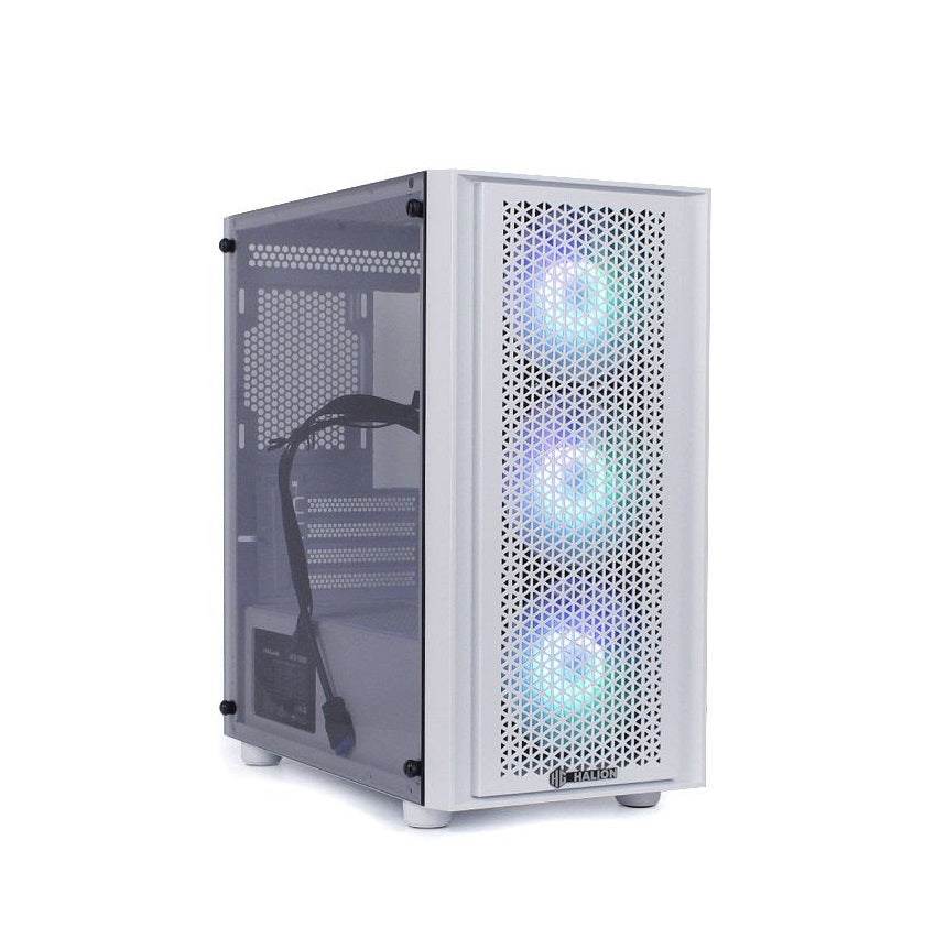 CASE GAMER HALION SCARLET WHITE C/FUENTE REAL 550W