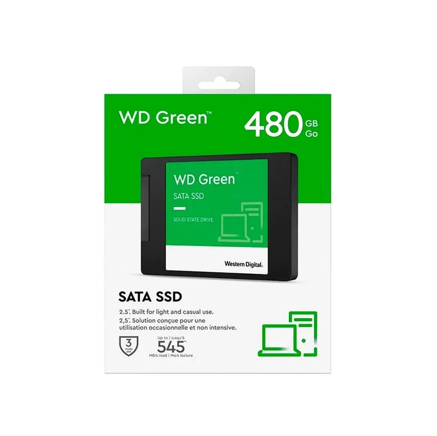 SSD Western Digital Green, WDS480G3G0A, 480GB, SATA 6Gb/s, 2.5"