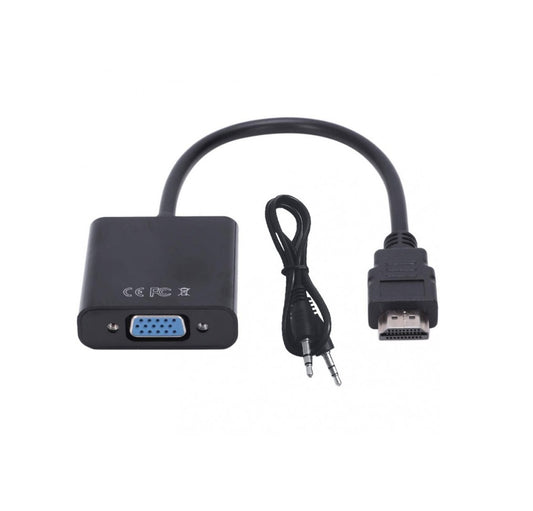 ADAPTADOR HDMI A VGA CON AUDIO