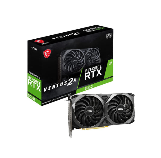 Tarjeta de video MSI GeForce RTX 3050 VENTUS 2X 6G OC, 6GB GDDR6