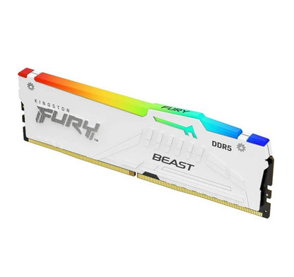 Memoria Ram Kingston FURY Beast White RGB 16GB DDR5-5200 MHz