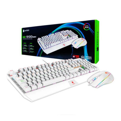 Kit Antryx GC-5100 Teclado mecanico + Mouse RGB