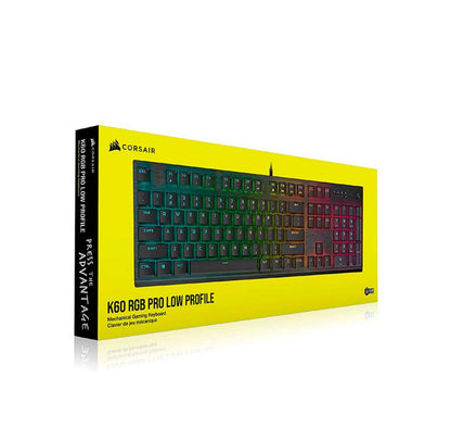 TECLADO MECANICO CORSAIR K60 RGB PRO LOW PROFILE CHERRY MX