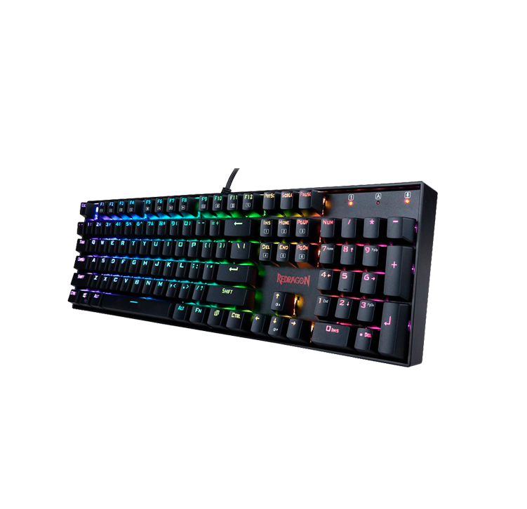 TECLADO MECANICO REDRAGON K551RGB MITRA black, Spanish