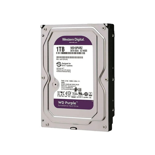 Disco duro Western Digital Purple Surveillance, 1TB, SATA 6.0 Gbps, 3.5".