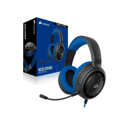 AURICULAR CORSAIR HS35 STEREO  BLACK/BLUE