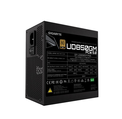 Fuente de poder Gigabyte GP-UD850GM PG5 850W  80+ GOLD Full Modular