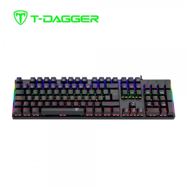 TECLADO MECANICO T-DAGGER T-TGK310-RD-SP NAXOS BLACK