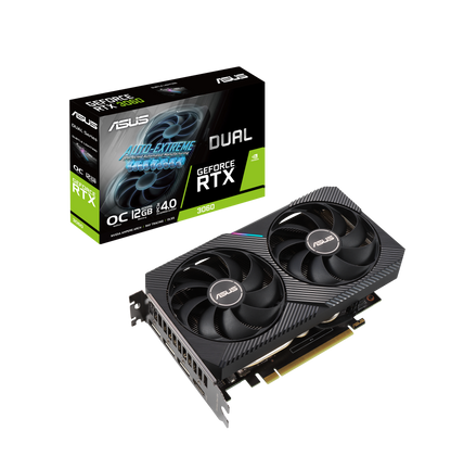 Tarjeta de video ASUS Dual GeForce RTX 3060 V2 OC Edition, 12GB GDDR6